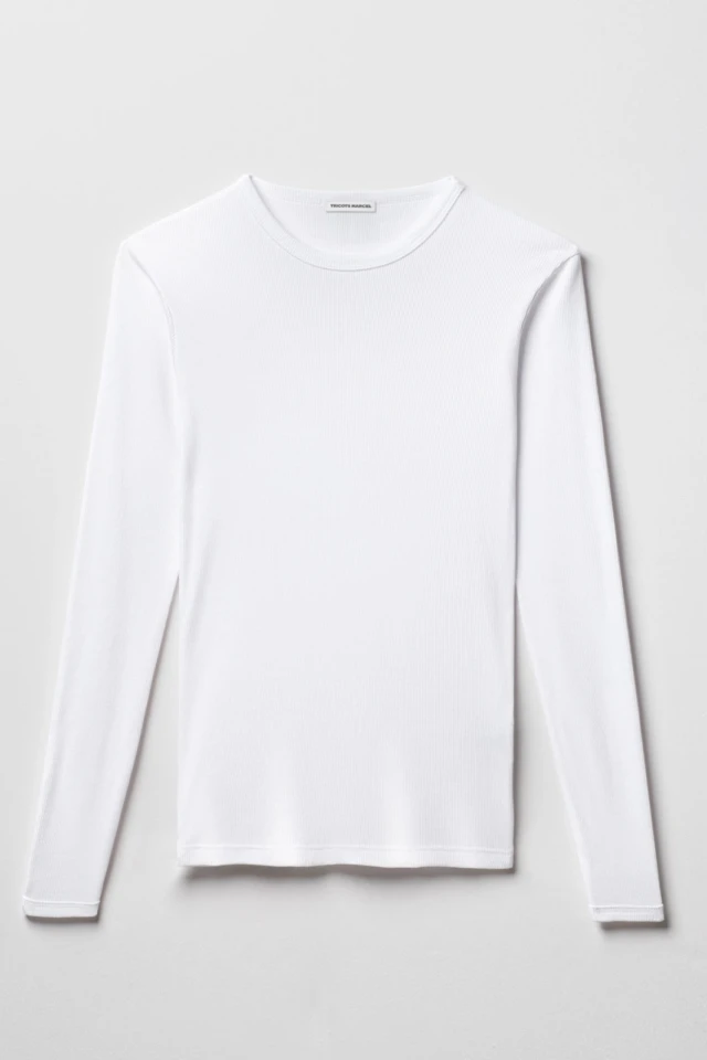 Tricots Marcel - Maillot de Corps Manches Longues – Blanc