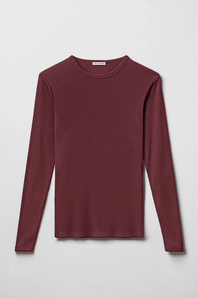 Tricots Marcel - Maillot de Corps Femme Manches Longues – Bordeaux