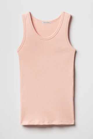 Débardeur Homme Rose en Coton Pima Côtelé par la marque Tricots Marcel Tricots Marcel - Débardeur Homme Rose en Coton Pima Côtelé