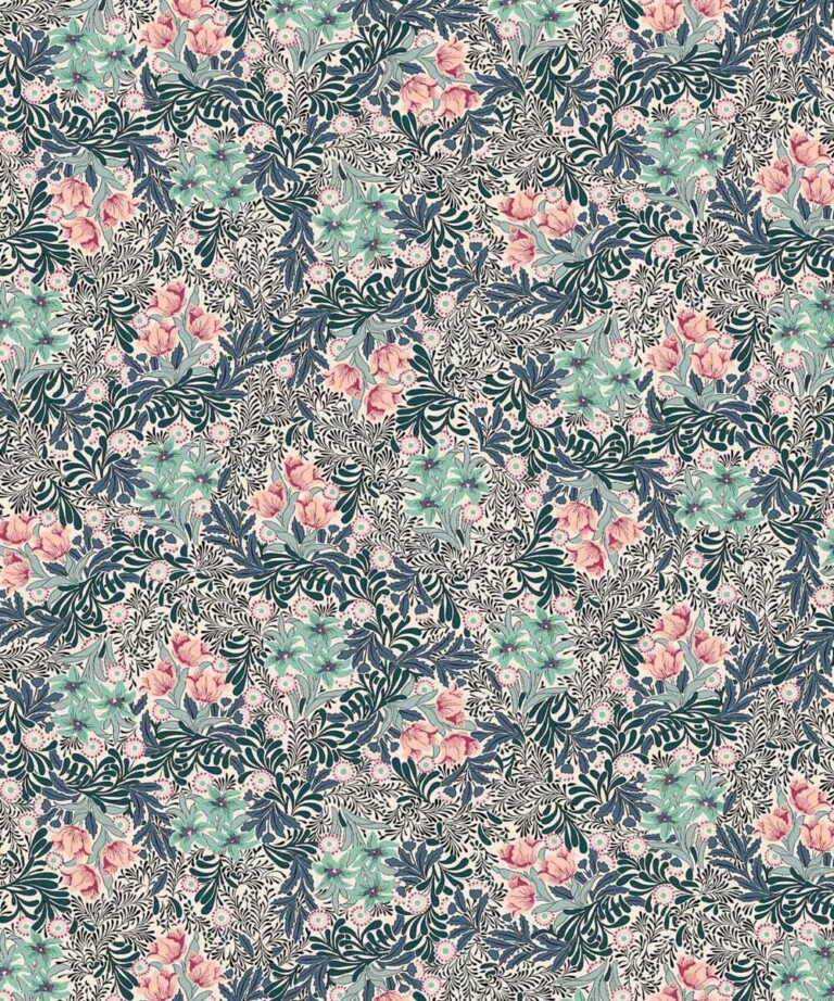Fleurs Pois & Cie - Shorty 100% coton made in France - Rose/vert foncé
