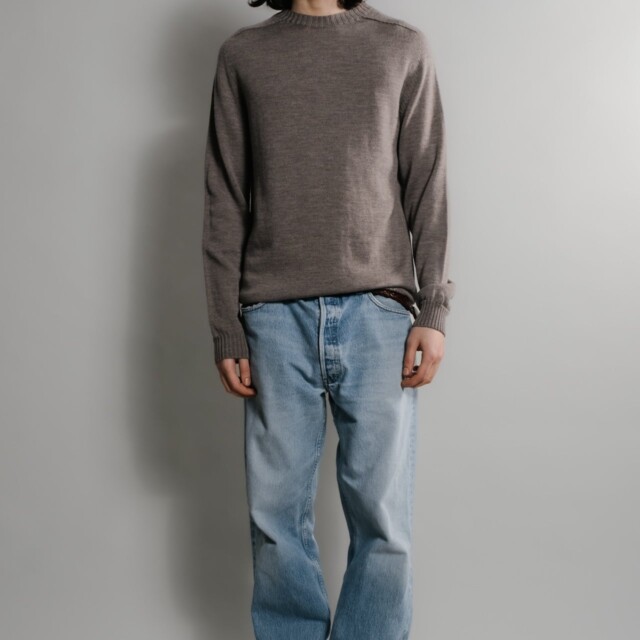 Nitto Knitwear - Pull Aris Col Rond - Taupe