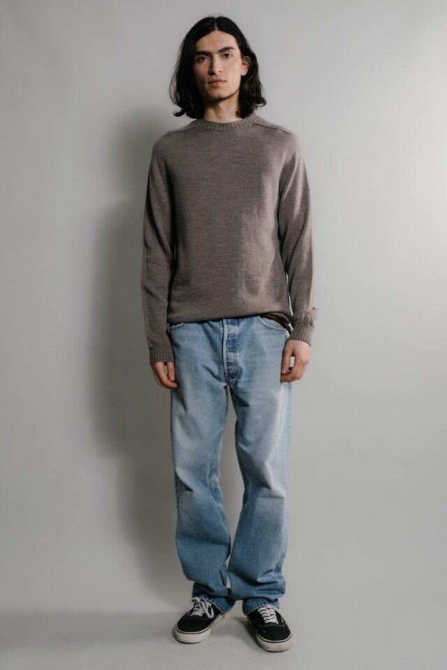 Nitto Knitwear - Pull Aris Col Rond - Taupe