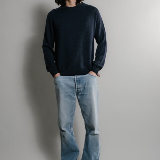 Nitto Knitwear - Pull Aris Col Rond - Marine