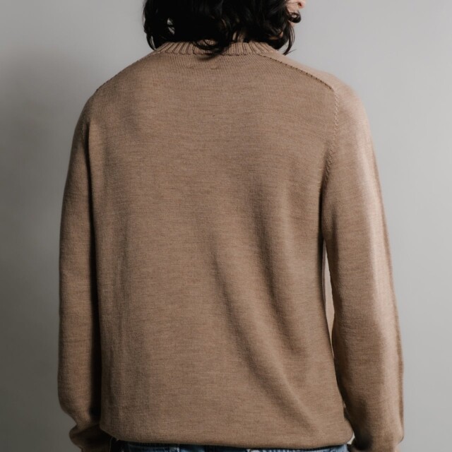 Nitto Knitwear - Pull Aris Col Rond - Camel