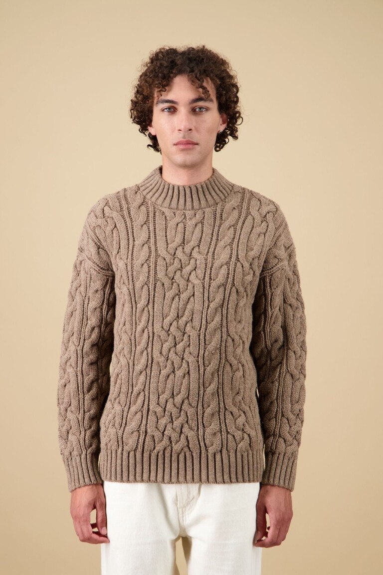 Nitto Knitwear - Pull Ohannes Col Rond - Taupe