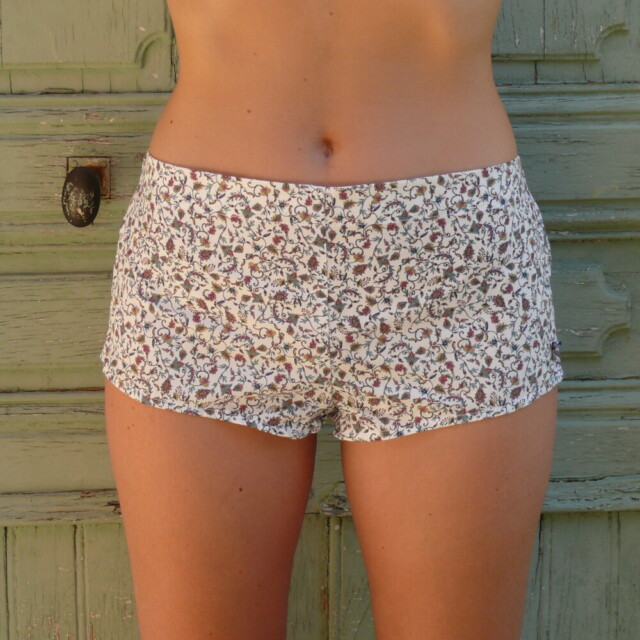 Fleurs Pois & Cie - Boxer femme 100% coton bio ou éco made in France - Multicolore