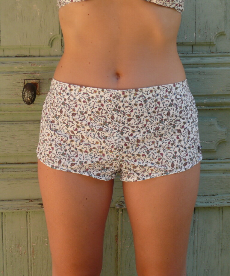 Fleurs Pois & Cie - Boxer femme 100% coton bio ou éco made in France - Multicolore