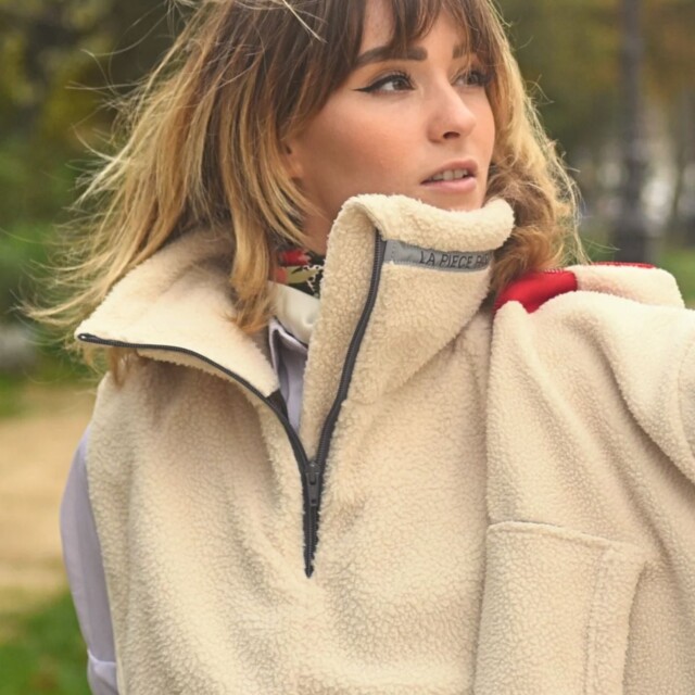 La Piece Paris Direct - Plastron moutonné ANGEL II