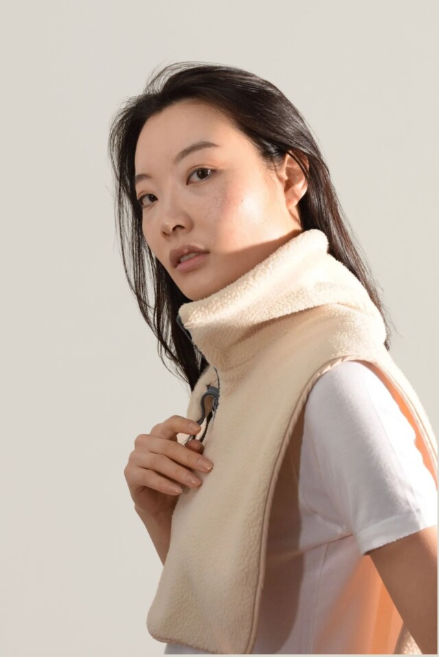 La Piece Paris Direct - Plastron moutonné ANGEL II