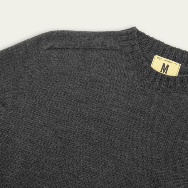 Nitto Knitwear - Pull Aris Col Rond - Anthracite