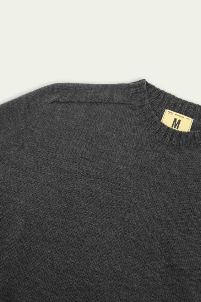 Nitto Knitwear - Pull Aris Col Rond - Anthracite
