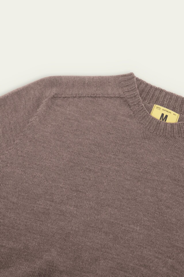 Nitto Knitwear - Pull Aris Col Rond - Taupe