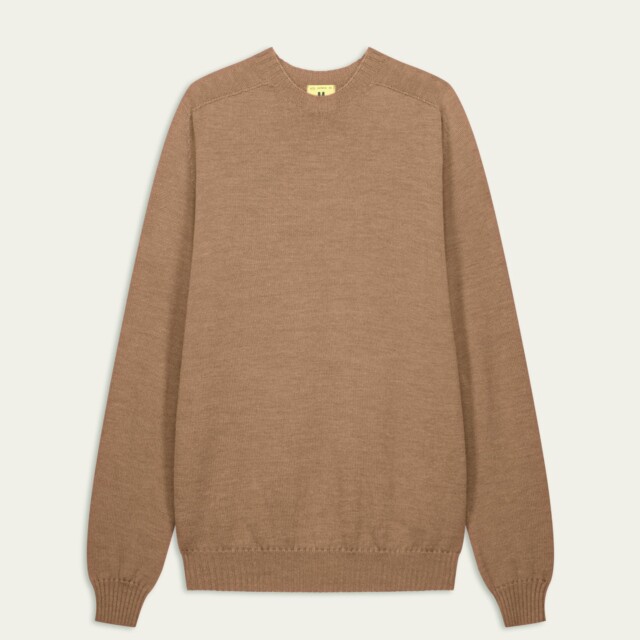 Nitto Knitwear - Pull Aris Col Rond - Camel