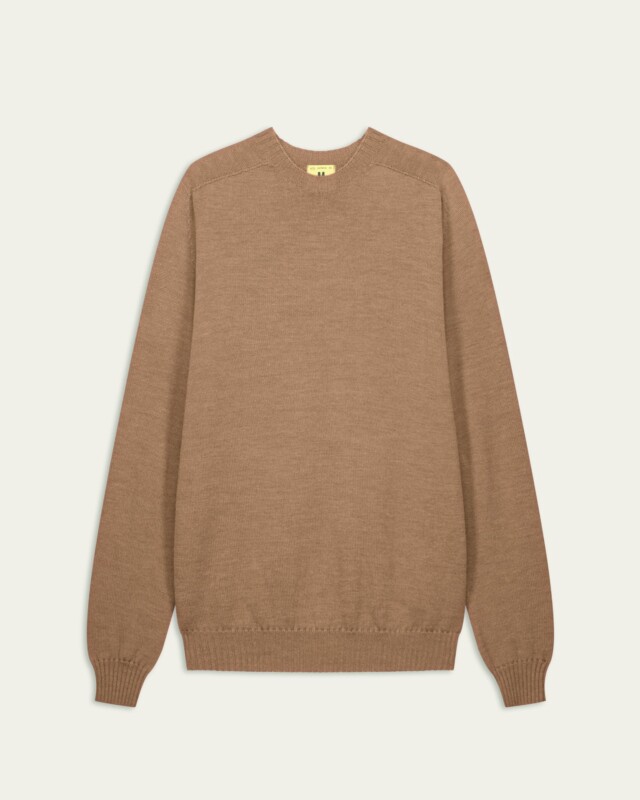 Nitto Knitwear - Pull Aris Col Rond - Camel
