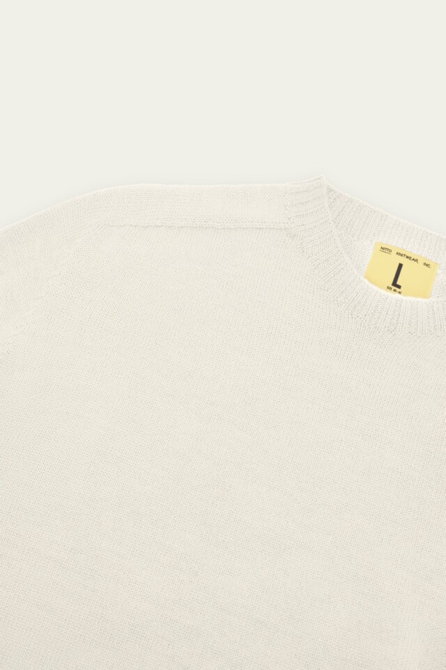 Nitto Knitwear - Pull Aris Col Rond - Écru