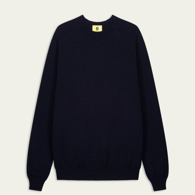 Nitto Knitwear - Pull Aris Col Rond - Marine