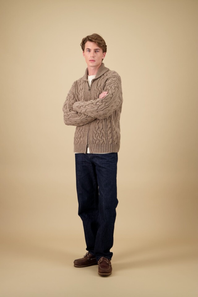 Nitto Knitwear - Veste Ohannes - Taupe