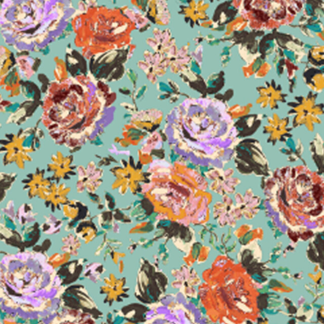 Fleurs Pois & Cie - Caleçon coupe anglaise 100% coton made in France - Violet/Orange/Turquoise