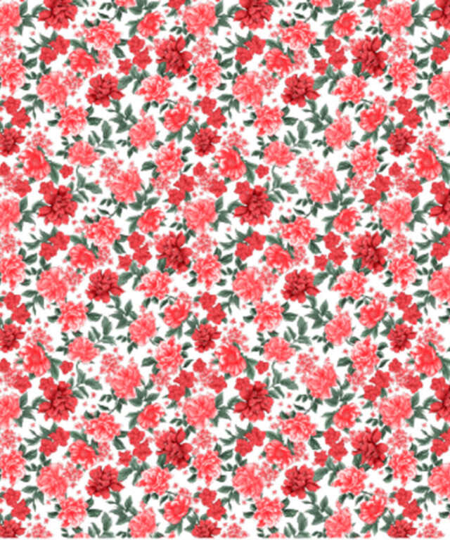 Fleurs Pois & Cie - Boxer femme 100% coton bio ou éco made in France - Rouge/Rose/Blanc/vert foncé