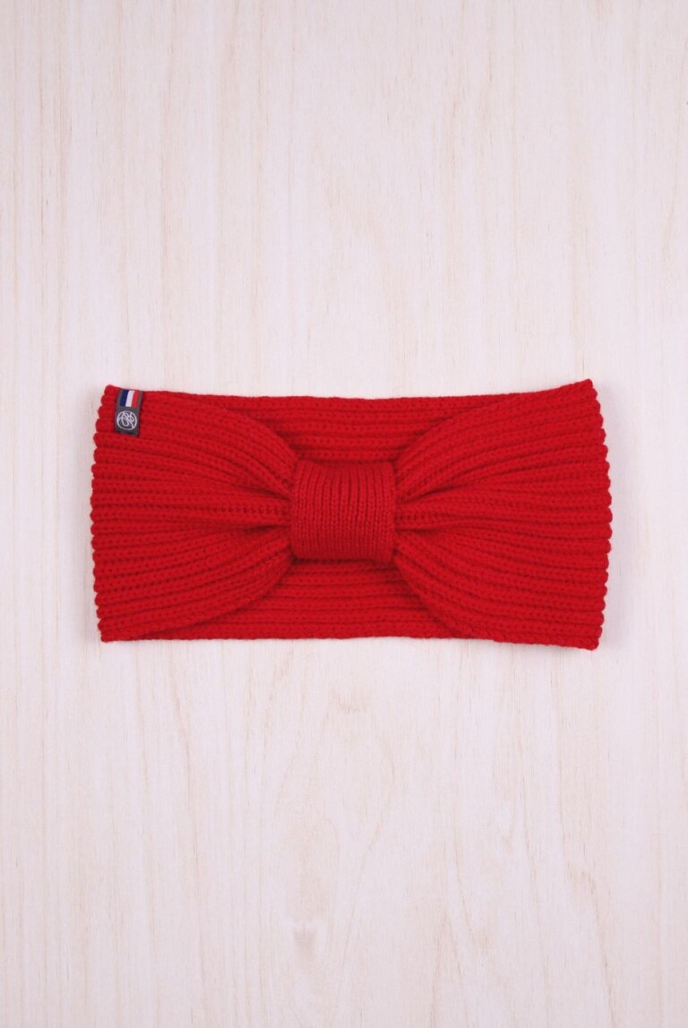 Maison Bonnefoy - Bandeau avec nœud Perinne adulte Rouge