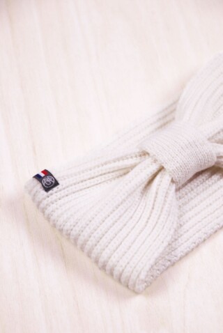 Bandeau avec nœud Perinne adulte Ecru par la marque Maison Bonnefoy Maison Bonnefoy - Bandeau avec nœud Perinne adulte Ecru