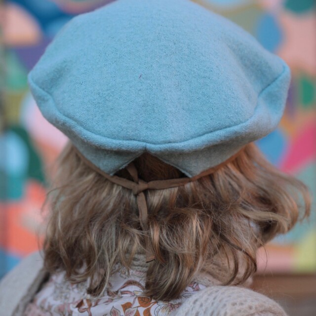 Quintessence - Beret Côme - laine bouillie bleu ciel