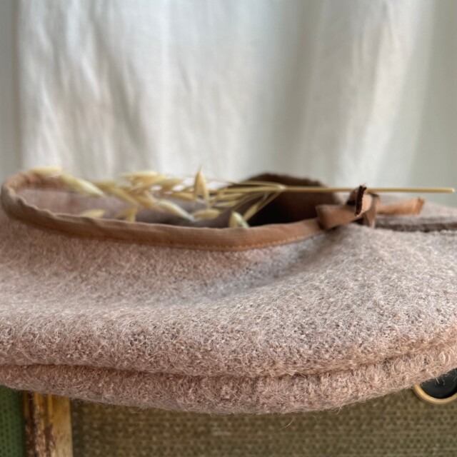 Quintessence - Beret Côme - laine bouillie camel clair