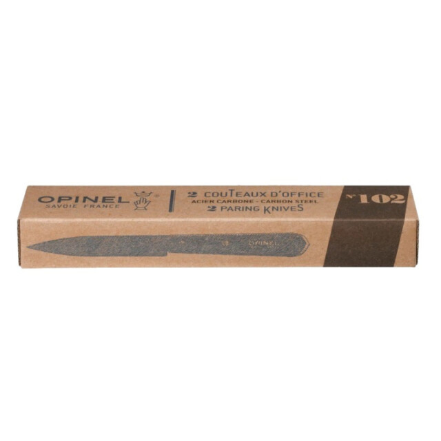 Opinel - Boite de 2 couteaux d’office OPINEL n°102 carbone