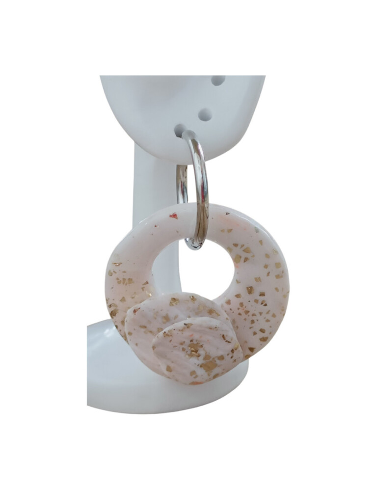 L’Atelier de Patricia - boucles d'oreilles mariée - goutte d'eau – Blanc