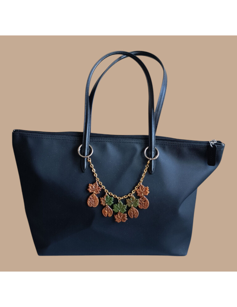 L'Atelier de Patricia - Box bijoux sac chaîne Feuilles d'Automne