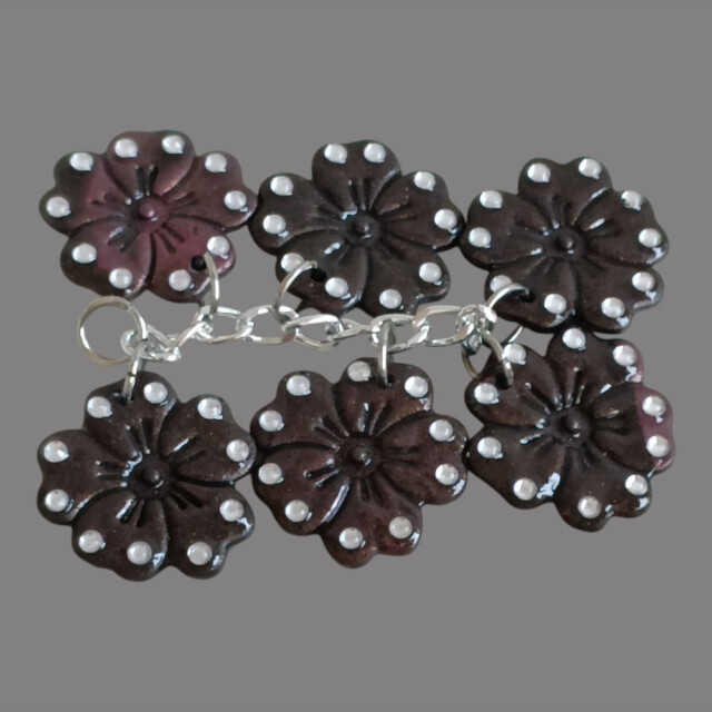 L'Atelier de Patricia - Box bijoux sac et porte - clés Fleur Rebelle"