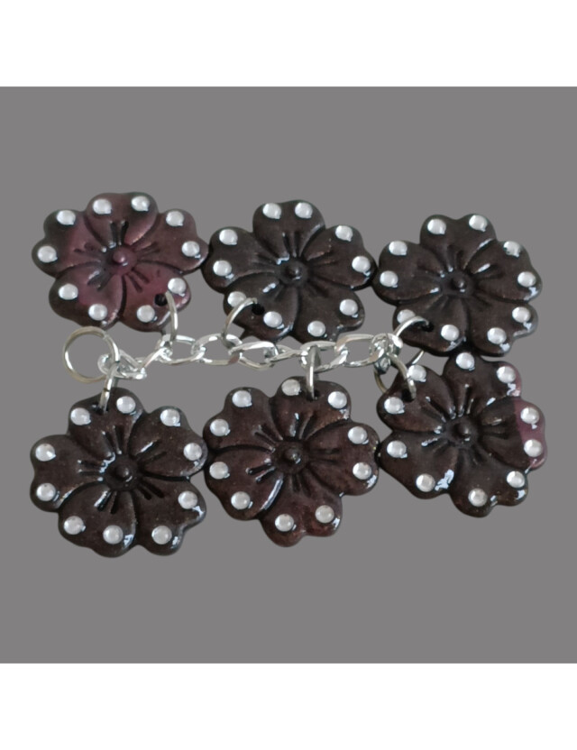 L'Atelier de Patricia - Box bijoux sac et porte - clés Fleur Rebelle"