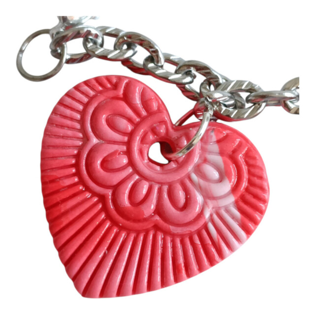 L'Atelier de Patricia - Box bijoux sac chaine Cœur Floral