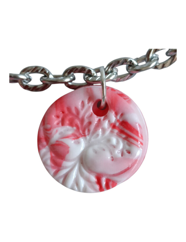 L'Atelier de Patricia - Box bijoux sac chaine Cœur Floral