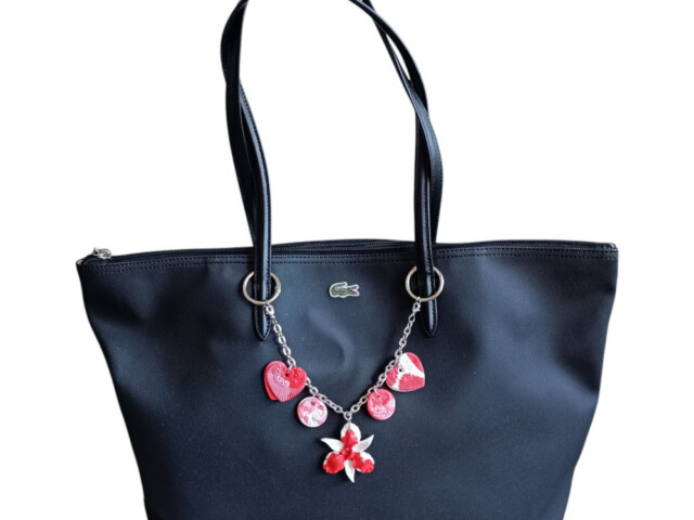 L'Atelier de Patricia - Box bijoux sac chaine Cœur Floral