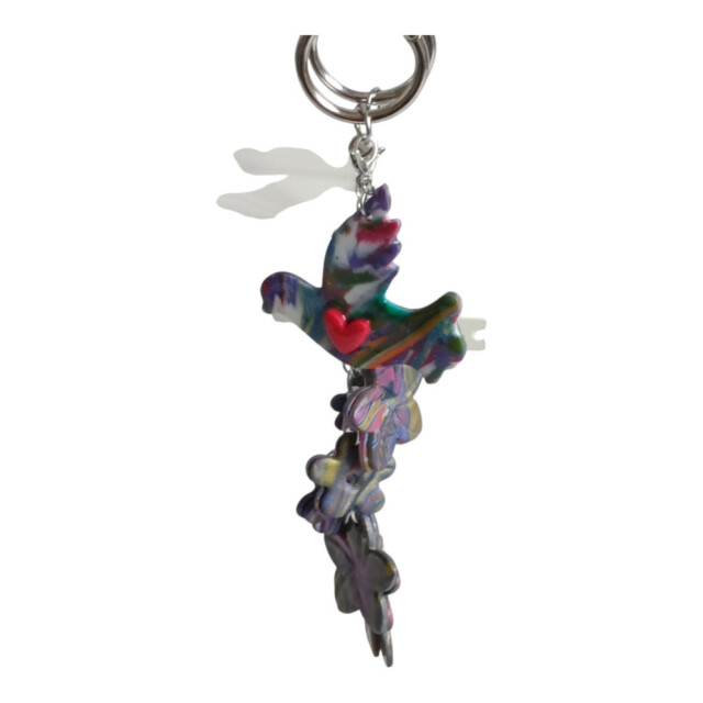 L'Atelier de Patricia - Box bijoux de sac et porte - clés oiseaux arc-Oiseau Arc-en-Ciel