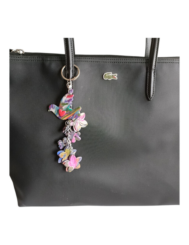 L’atelier de Patricia - Box bijoux de sac et porte – clés oiseaux arc-Oiseau Arc-en-Ciel