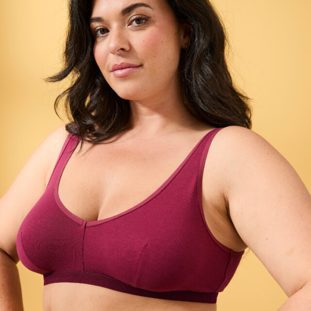 Lemahieu - Brassière à pinces - Grenat - Bordeaux - Femme