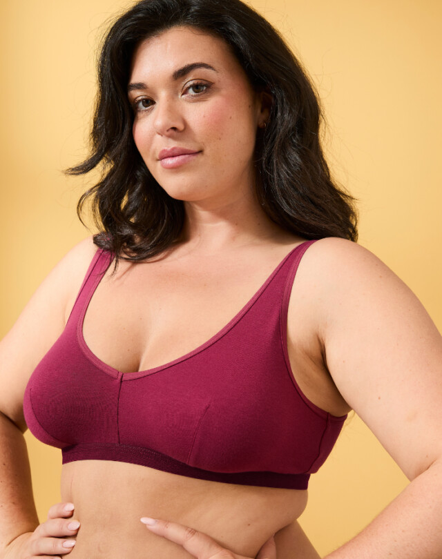 Lemahieu - Brassière à pinces - Grenat - Bordeaux - Femme