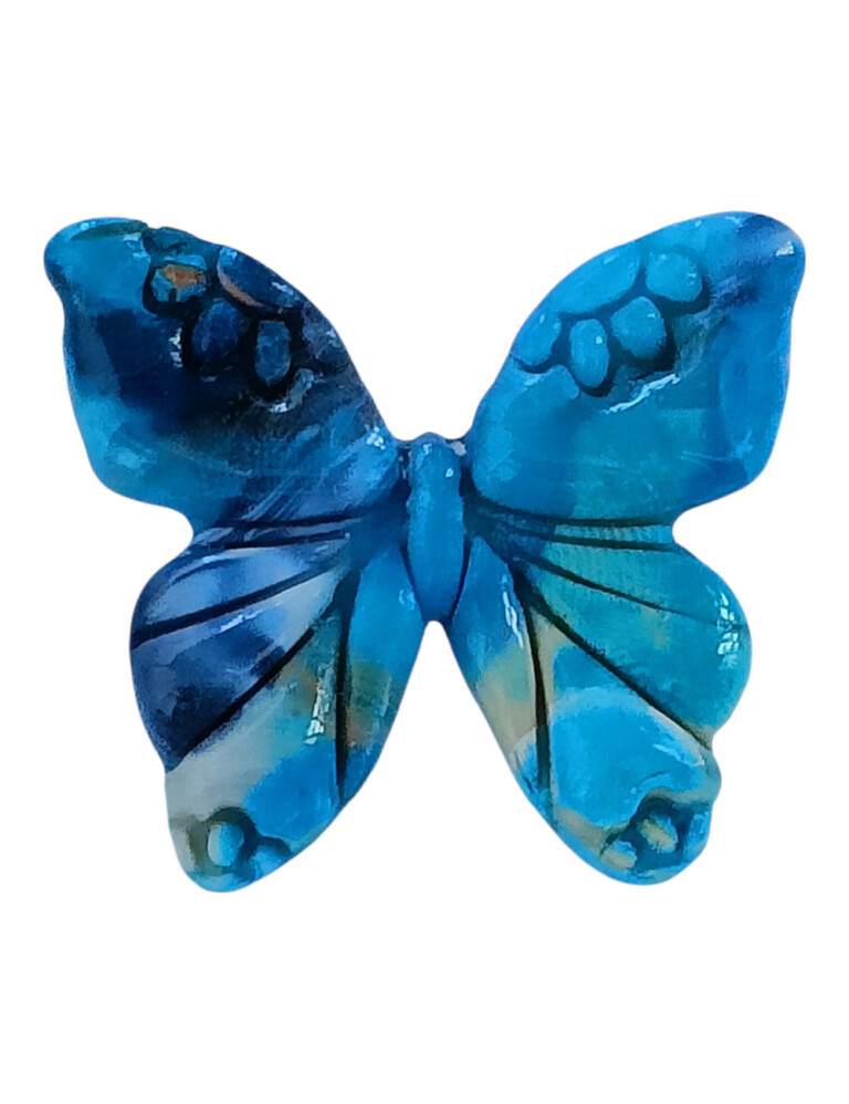L’Atelier de Patricia - Broche - papillon bleu – Bleu marine
