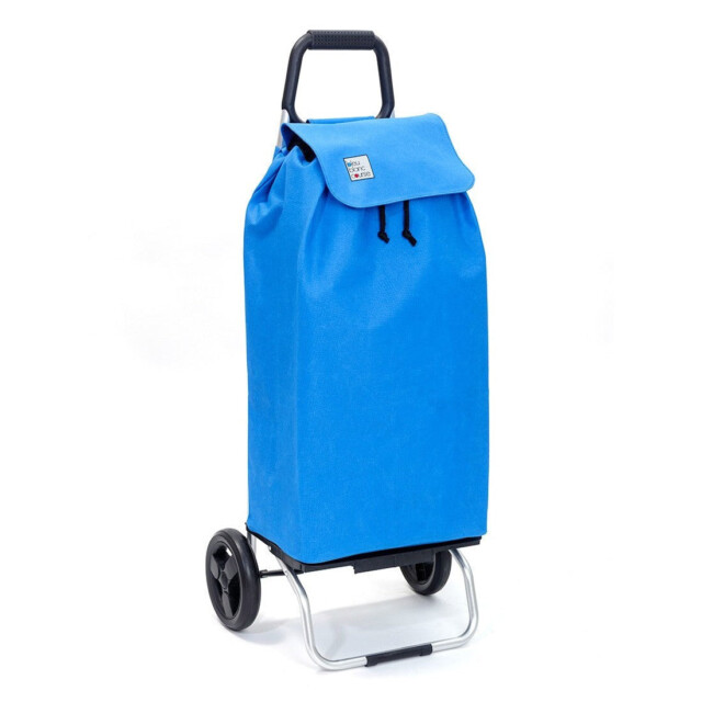 Mon Chariot de Courses - Chariot de courses pliable Buggy – Sac 55L imperméable – Bleu Lagoon