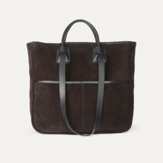 Cabas Meline – Marron Foncé par la marque Bleu de Chauffe Bleu de Chauffe - Cabas Meline – Marron Foncé