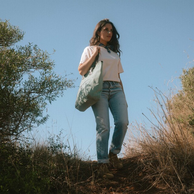 Bleu De Chauffe - Cabas Meline - Vert Jade