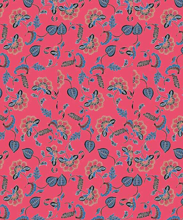 Fleurs Pois & Cie - Culotte femme  invisible 100% coton écologique ou Bio made in France - Bleu/Rose