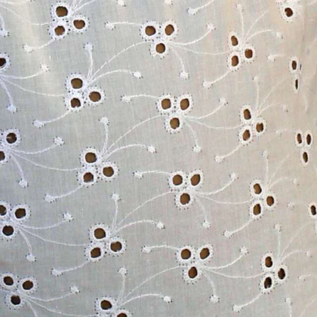 Fleurs Pois & Cie - Shorty 100% coton made in France - Blanc