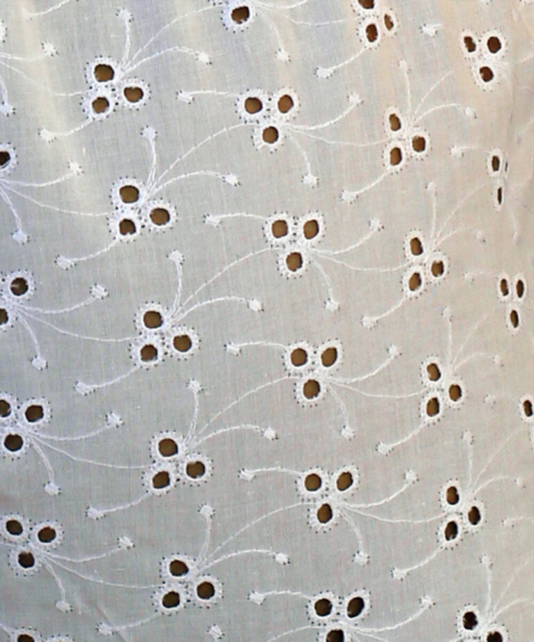 Fleurs Pois & Cie - Shorty 100% coton made in France - Blanc