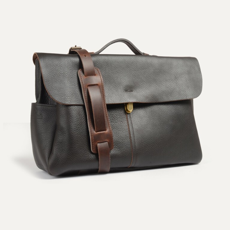 Bleu De Chauffe - Cartable Charles - Marron Brun