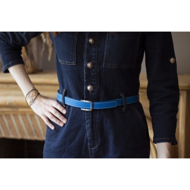 Saint-Lazare - Ceintures interchangeables noires & bleues - Camille