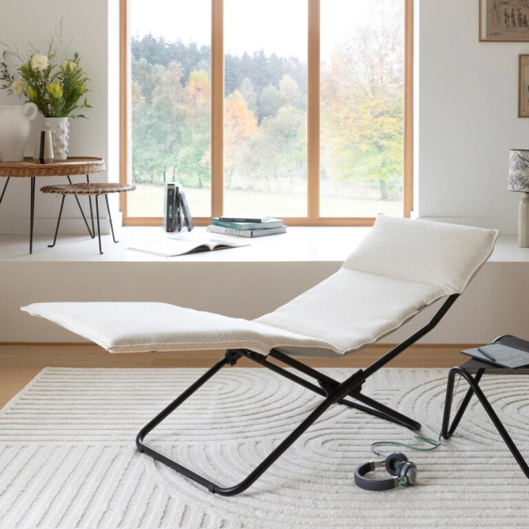 LAFUMA MOBILIER - Chaise longue LAFUMA MOBILIER Transalounge Niksen intérieur - 2 coloris