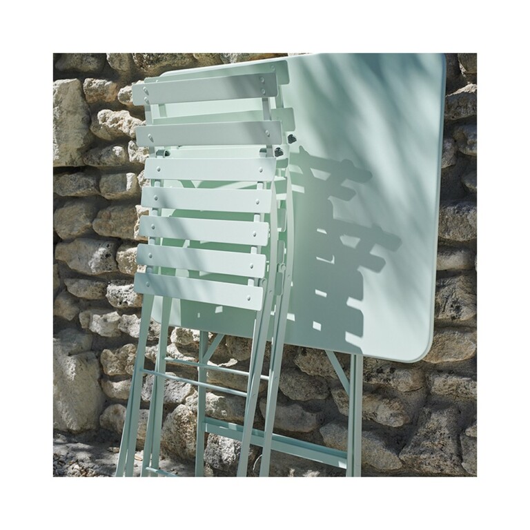 FERMOB - Chaise pliante FERMOB Bistro cuir métal - 3 coloris